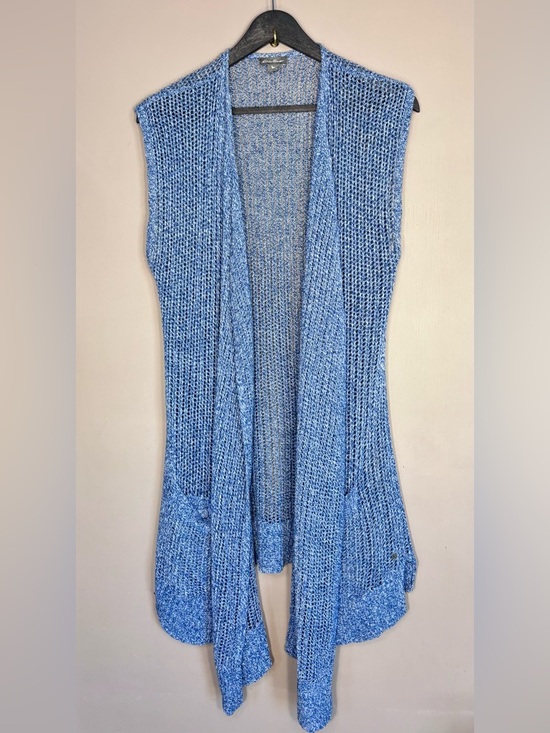Eddie Bauer Sweaters - EDDIE BAUER Blue Loose-Knit Sweater Cardigan